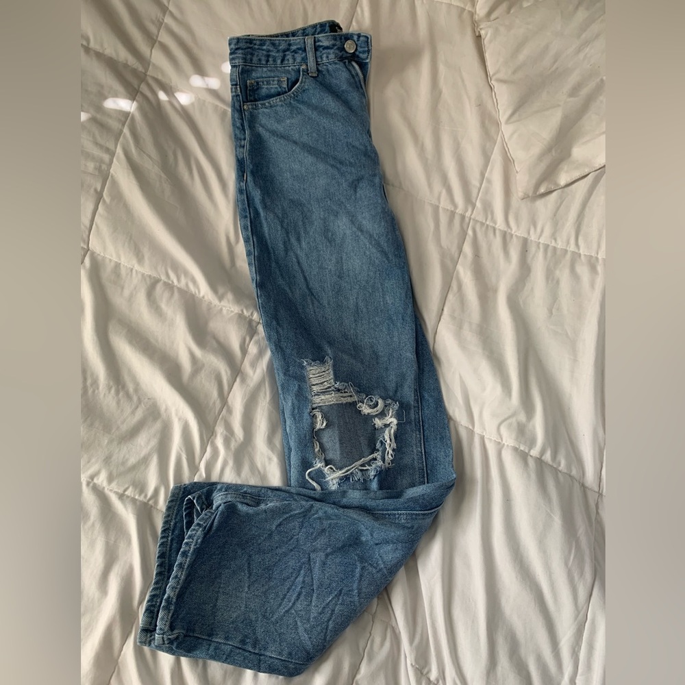 Straight leg jeans